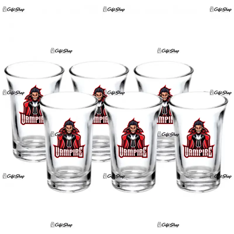 Vampire, set 6 pahare shout, model 60bs